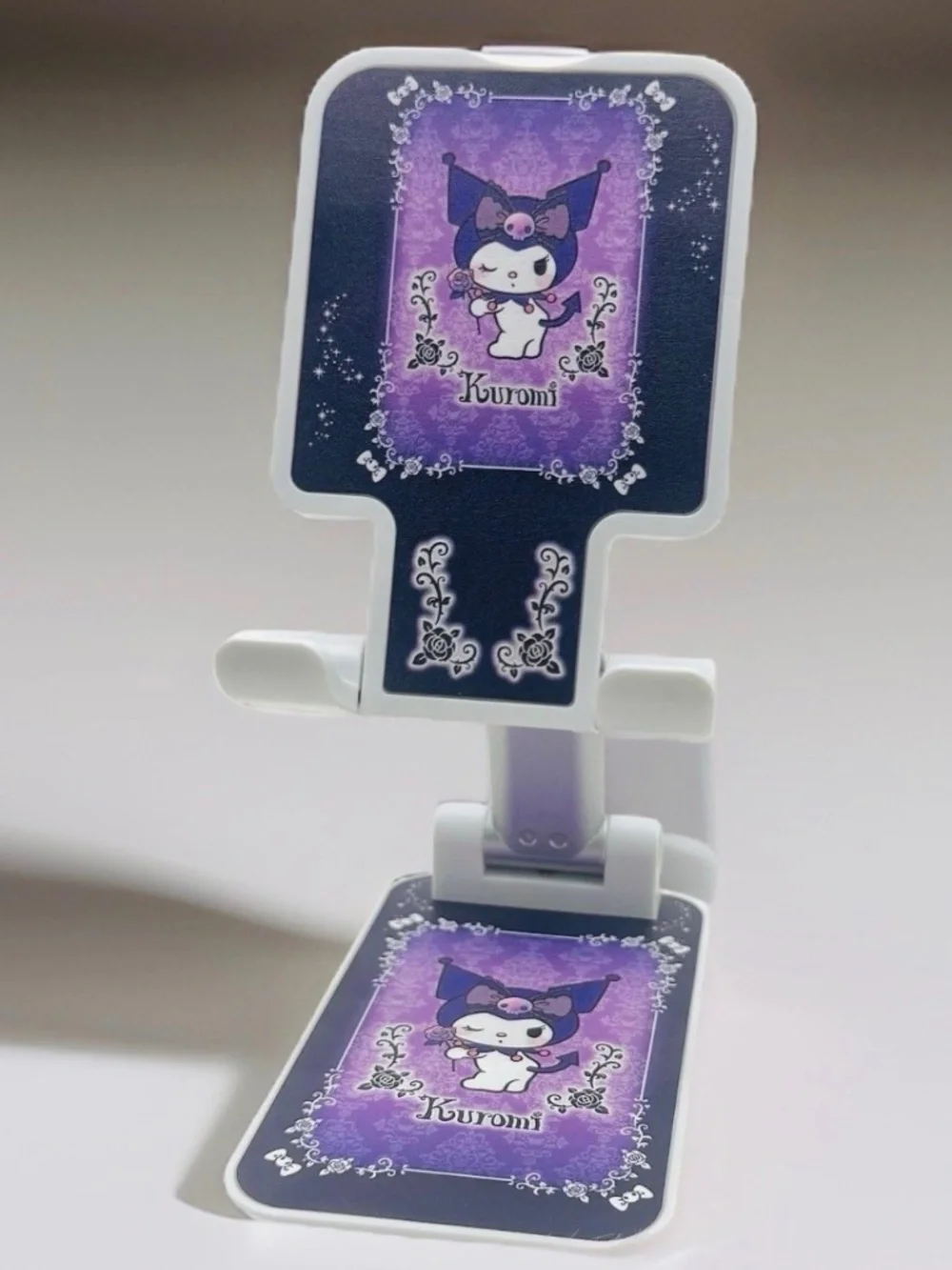 Kuromi Adjustable Phone Stand Holder Cute Purple Sanrio Desk Stand